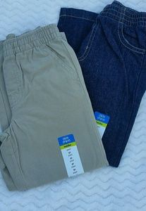 2 pair Okie Dokie toddler pants